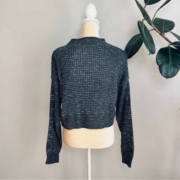 NWT Abound {Nordstrom} mock neck waffle knit cropped sweater - Picture 4 of 6